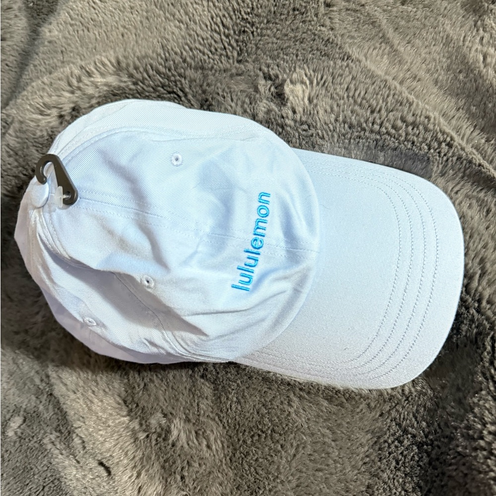 lululemon athletica White Cap with Blue Logo